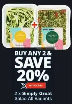 Checkers Simply Great Salad All Variants offer