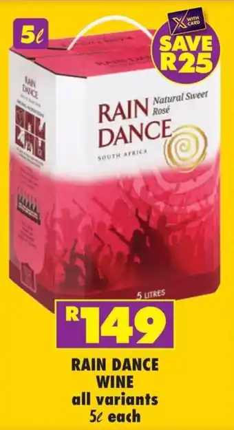 Shoprite Liquor Rain dance wine offer