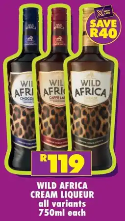 Shoprite Liquor Wild africa cream liqueur offer
