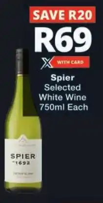 Checkers Spier Selected White Wine offer
