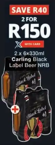 Checkers Carling Black Label Beer NRB offer