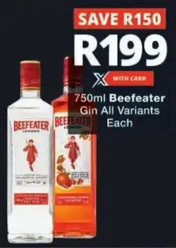 Checkers Beefeater Gin All Variants offer