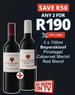 Checkers Beyerskloof Pinotage/ Cabernet Merlot Red Blend offer