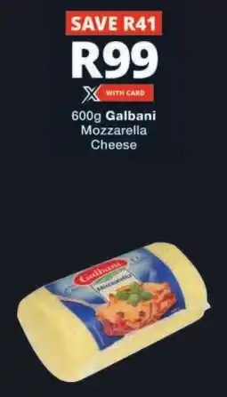 Checkers Galbani Mozzarella Cheese offer