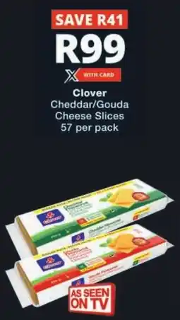 Checkers Clover Cheddar/ Gouda Cheese Slices offer