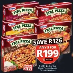 Checkers Dr. Oetker Ital Pizza Frozen Classic Pizza All Variants offer