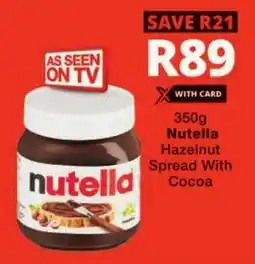 Checkers Nutella Hazelnut Spread With Cocoa offer