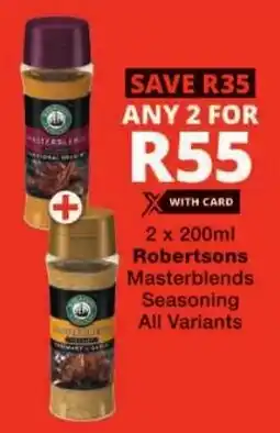 Checkers Robertsons Masterblends Seasoning offer
