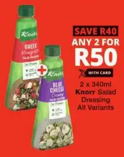Checkers Knorr Salad Dressing All Variants offer