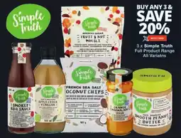 Checkers Simple Truth Full Product Range All Variants offer