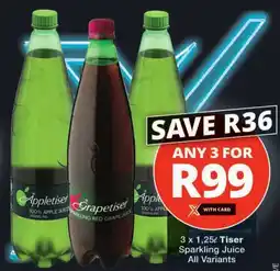 Checkers Tiser Sparkling Juice All Variants offer