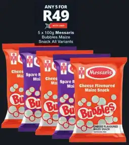 Checkers Messaris Bubbles Maize Snack All Variants offer