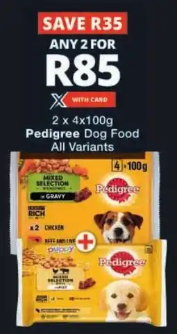 Checkers Pedigree Dog Food All Variants offer