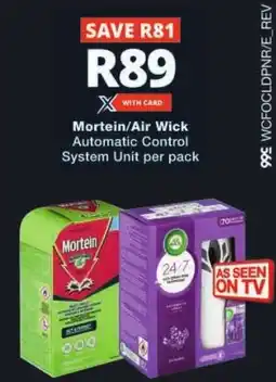 Checkers Mortein/ Air Wick Automatic Control System Unit offer