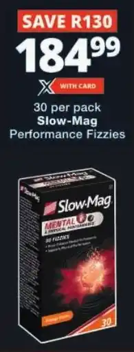 Checkers Slow-Mag Performance Fizzies offer