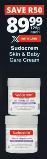 Checkers Sudocrem Skin & Baby Care Cream offer