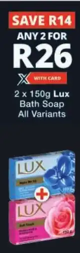 Checkers Lux Bath Soap All Variants offer