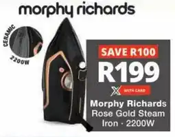 Checkers Morphy Richards Rose Gold Steam Iron offer