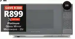 Checkers Platinum Glass Mirror Microwave offer