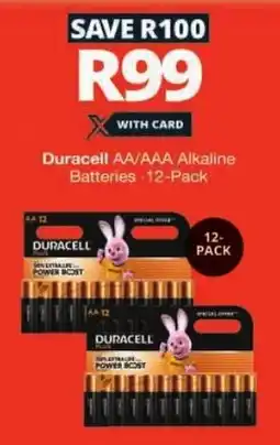 Checkers Duracell AA/AAA Alkaline Batteries offer