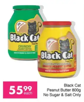 Save Black Cat Peanut Butter No Sugar & Salt Only offer