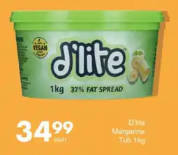 Save D'lite Margarine Tub offer