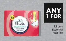 Save Lil Lets Essential Pads offer
