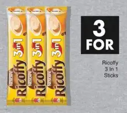 Save Nescafe Ricoffy 3 In 1 Sticks offer