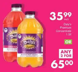Save Daly's Premium Concentrate offer