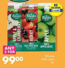 Save Rhodes 100% Juice offer