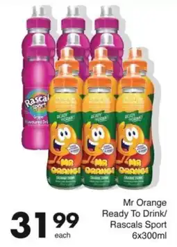 Save Mr Orange Ready To Drink/ Rascals Sport offer