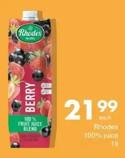 Save Rhodes 100% Juice offer