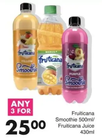 Save Fruiticana Smoothie/ Fruiticana Juice offer