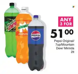 Save Pepsi Original/ 7up/ Mountain Dew/ Mirinda offer