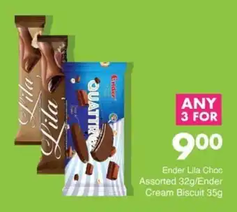 Save Ender Lila Choc Assorted/ Ender Cream Biscuit offer