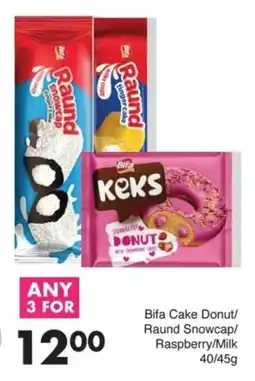 Save Bifa Cake Donut/ Raund Snowcap/ Raspberry/ Milk offer