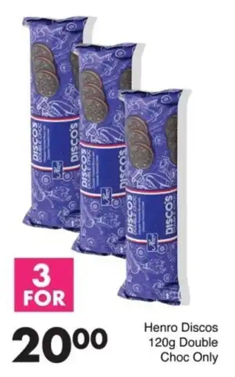 Save Henro Discos Double Choc Only offer