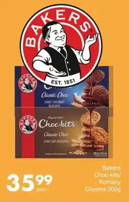 Save Bakers Choc-kits/ Romany Creams offer