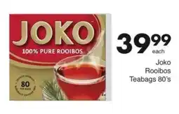 Save Joko Rooibos Teabags offer