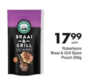 Save Robertsons Braai & Grill Spice Pouch offer