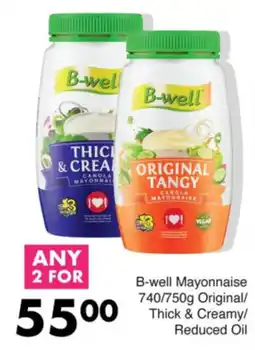 Save B-well Mayonnaise Original/ Thick & Creamy/ Reduced Oil offer