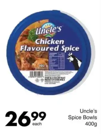 Save Uncle's Spice Bowls offer