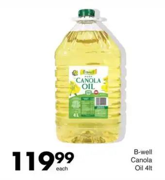 Save B-well Canola Oil offer