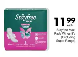 Save Stayfree Maxi Pads Wings offer