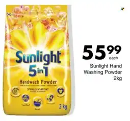 Save Sunlight Hand Washing Powder offer