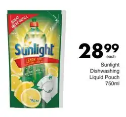 Save Sunlight Dishwashing Liquid Pouch offer