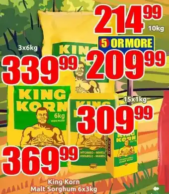Three Star Cash and Carry King Korn Malt Sorghum offer