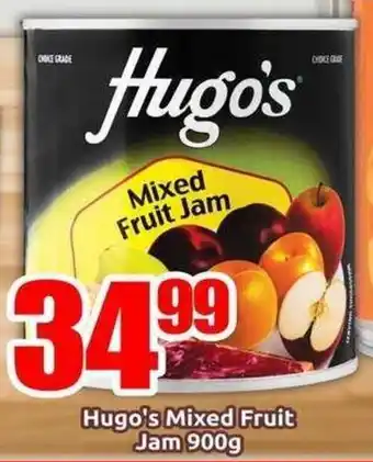 Three Star Cash and Carry Hugo's Mixed Fruit Jam offer