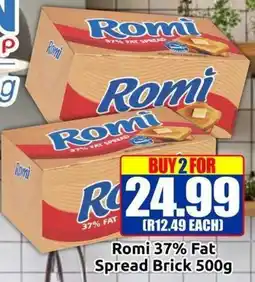 Three Star Cash and Carry Romi 37% Fat Spread Brick offer