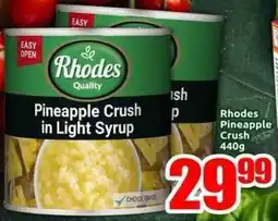 Three Star Cash and Carry Rhodes Pineapple Crush offer